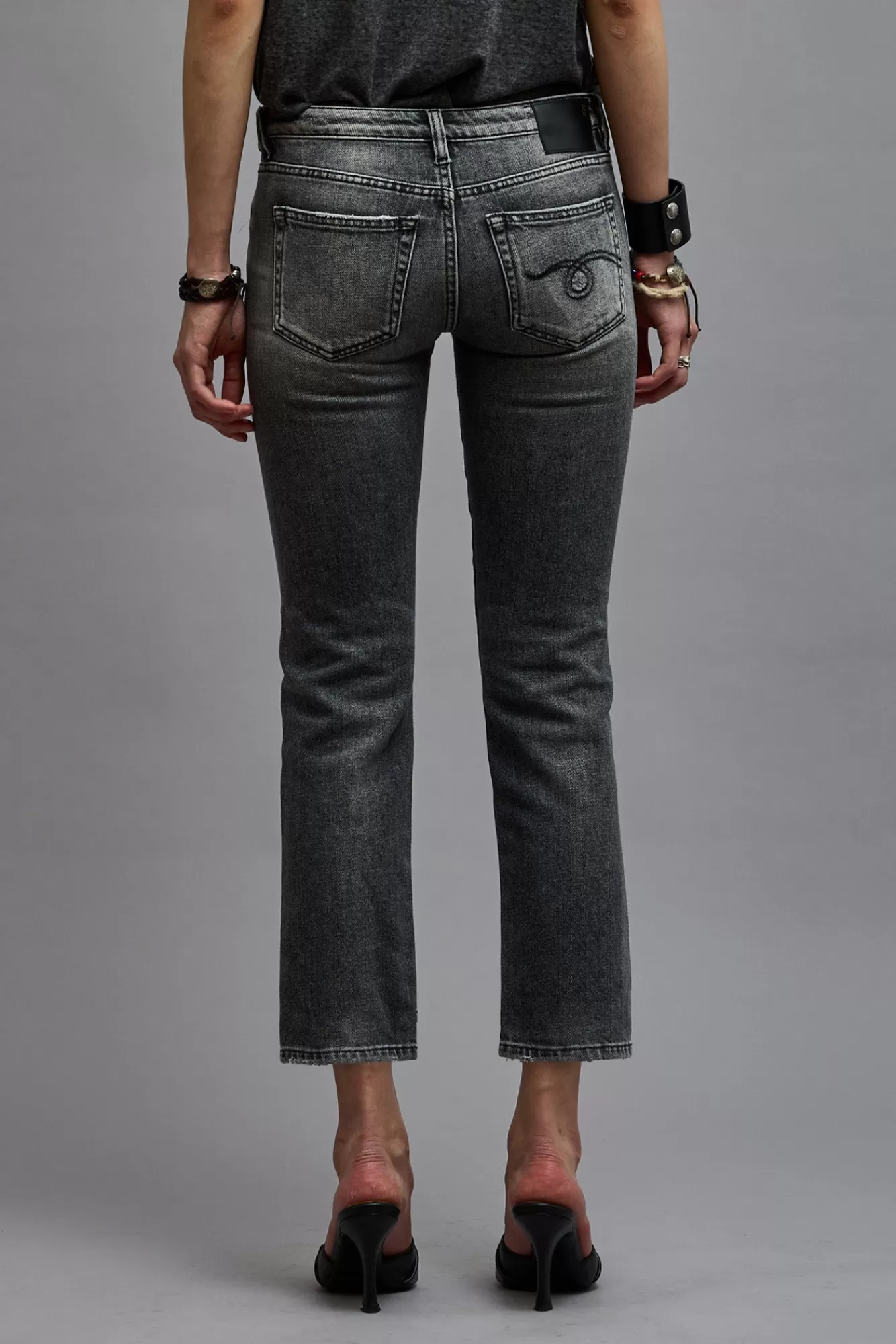 Boy Straight<R13 BOY STRAIGHT - VINTAGE GREY