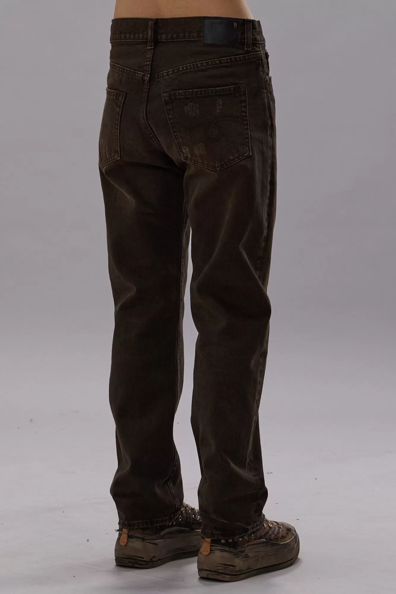 Boyfriend<R13 BOYFRIEND JEAN - VINTAGE CHOCOLATE BROWN