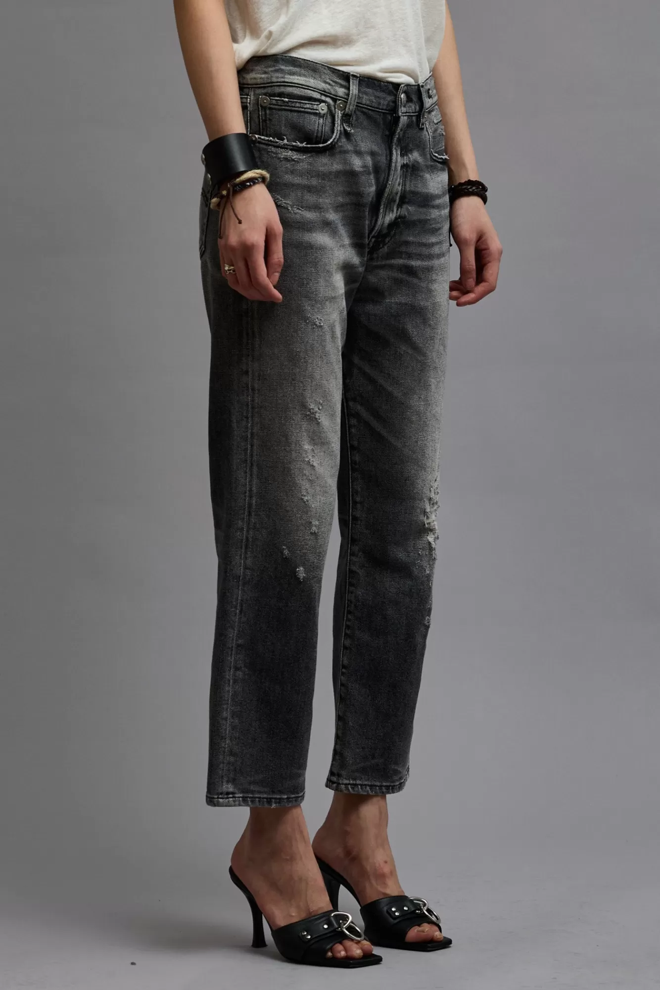 Boyfriend<R13 BOYFRIEND JEAN - VINTAGE GREY