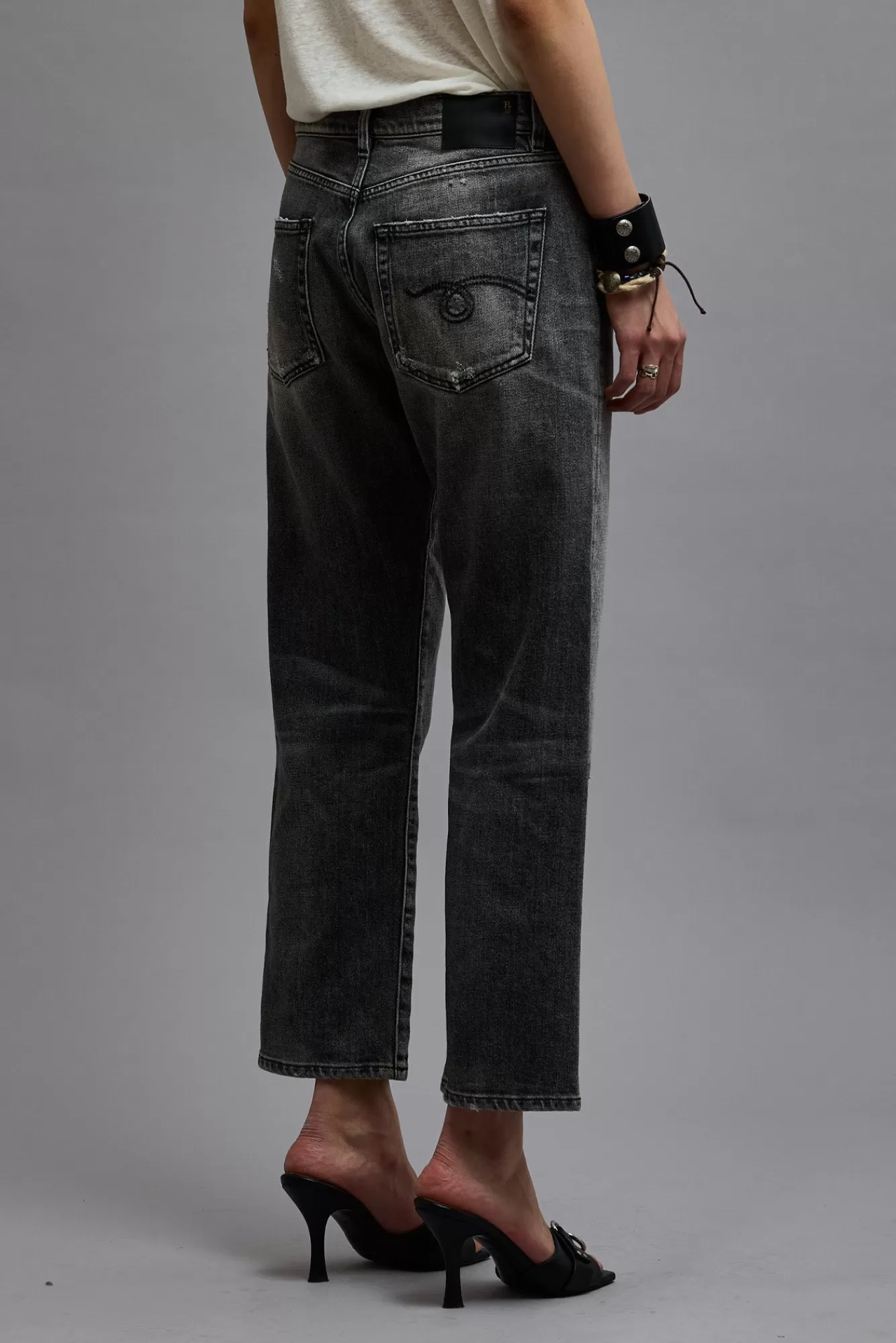 Boyfriend<R13 BOYFRIEND JEAN - VINTAGE GREY
