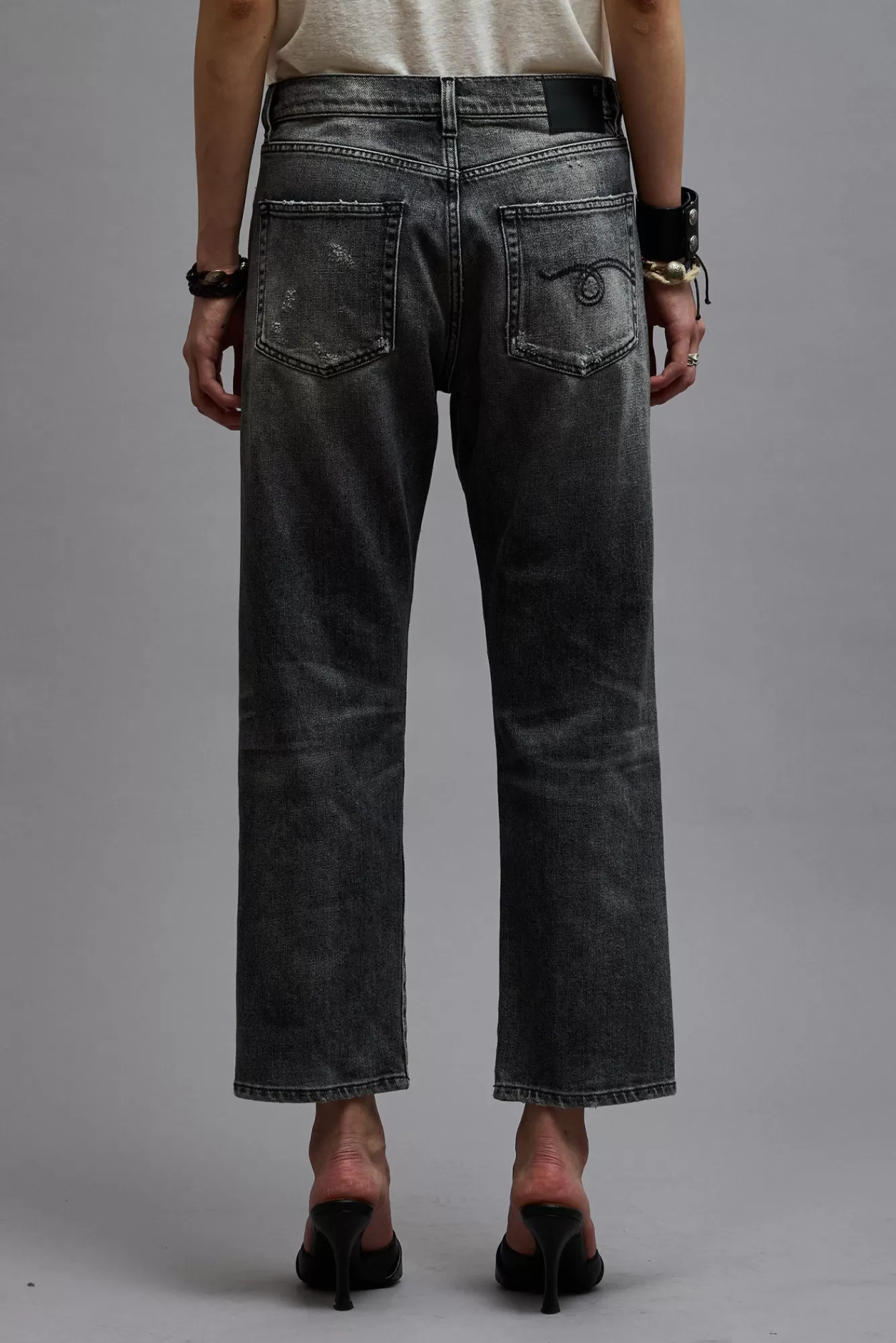Boyfriend<R13 BOYFRIEND JEAN - VINTAGE GREY