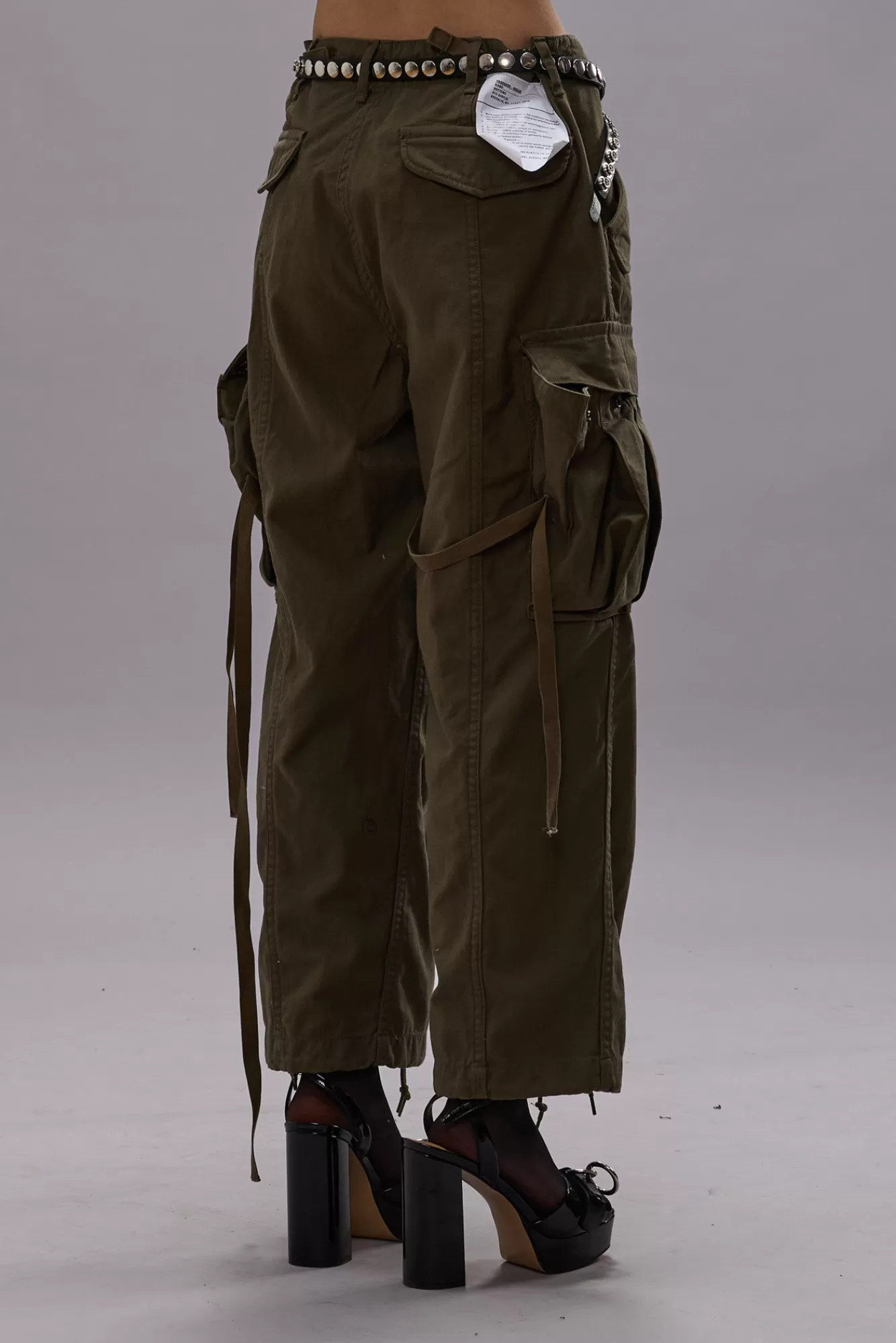Pants & Shorts<R13 CROPPED CARGO - VINTAGE OLIVE DRAB