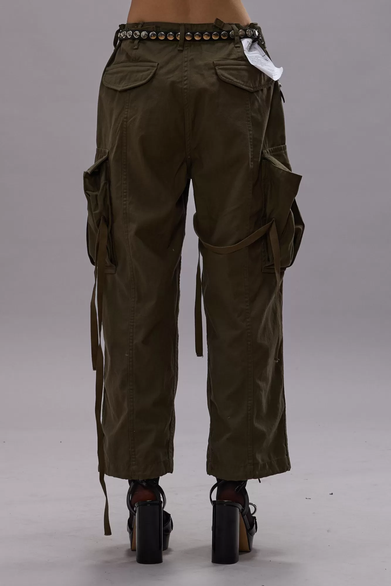 Pants & Shorts<R13 CROPPED CARGO - VINTAGE OLIVE DRAB