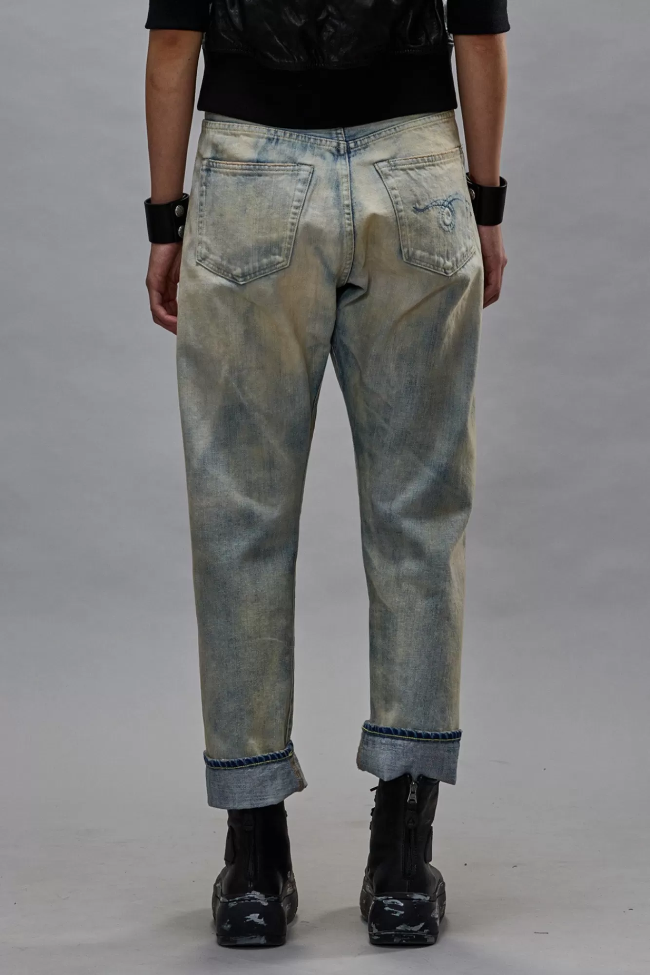 Crossover<R13 CROSSOVER JEAN - VINTAGE ASH BLUE
