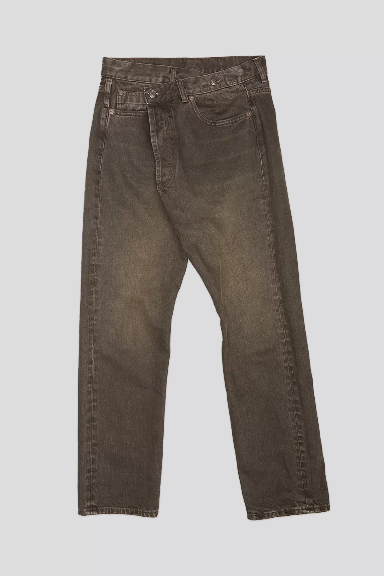 Crossover<R13 CROSSOVER JEAN - VINTAGE CHOCOLATE BROWN