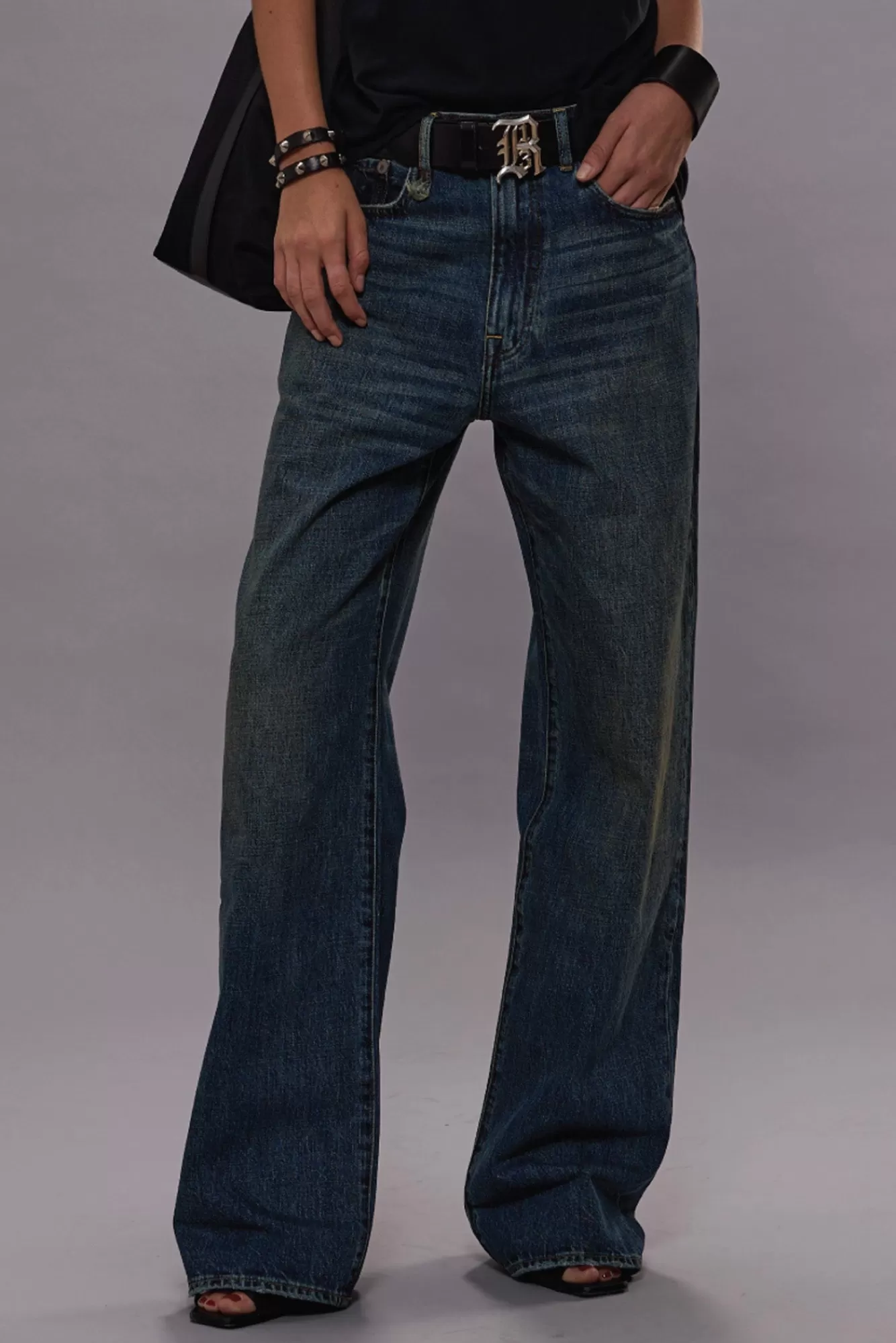 Wide Leg<R13 D'ARCY LOOSE JEAN - DAWSON BLUE