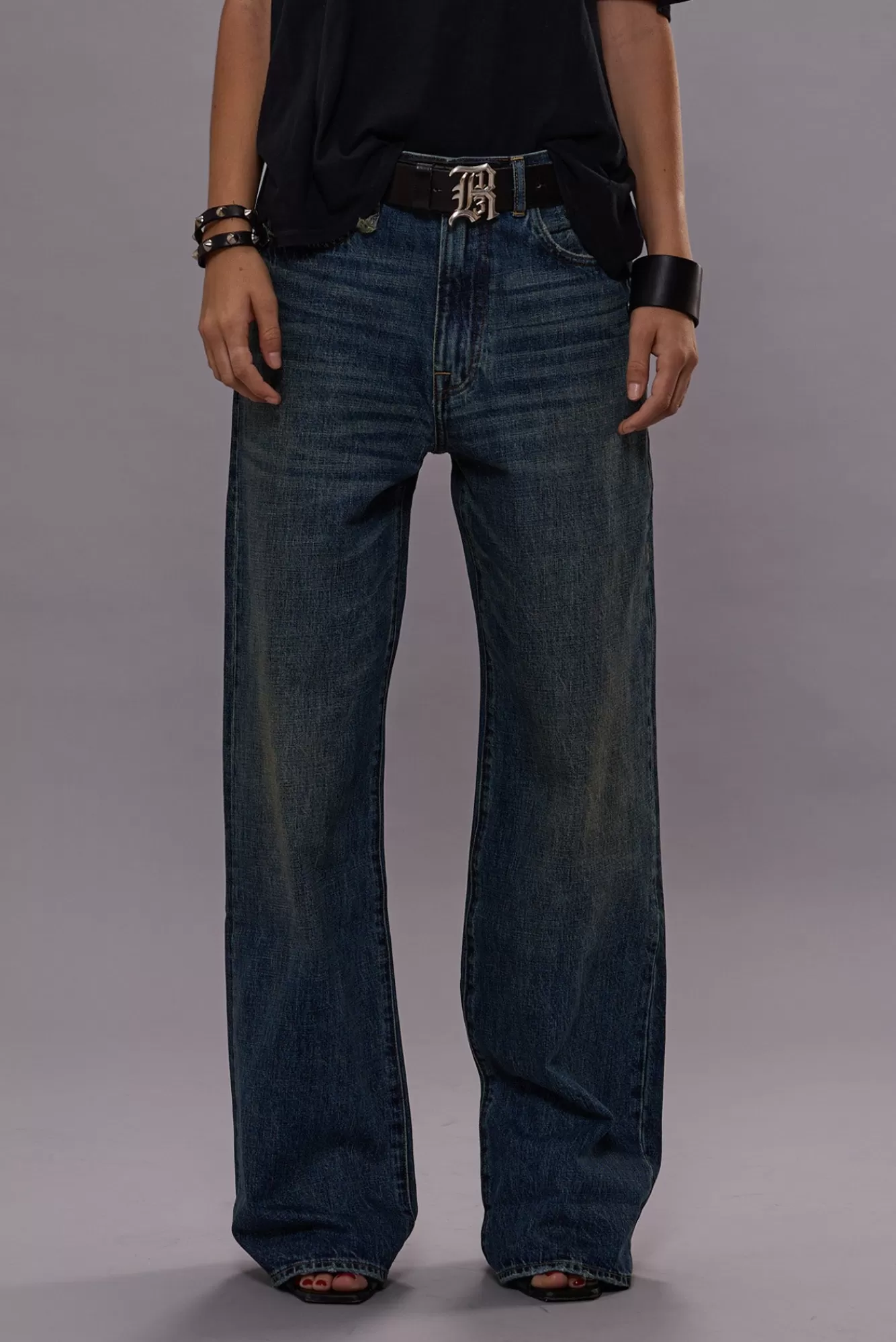 Wide Leg<R13 D'ARCY LOOSE JEAN - DAWSON BLUE