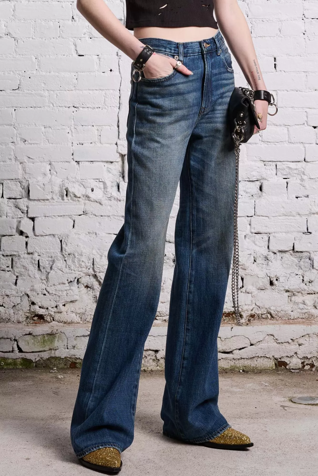 Wide Leg<R13 JANE JEAN - DANE INDIGO