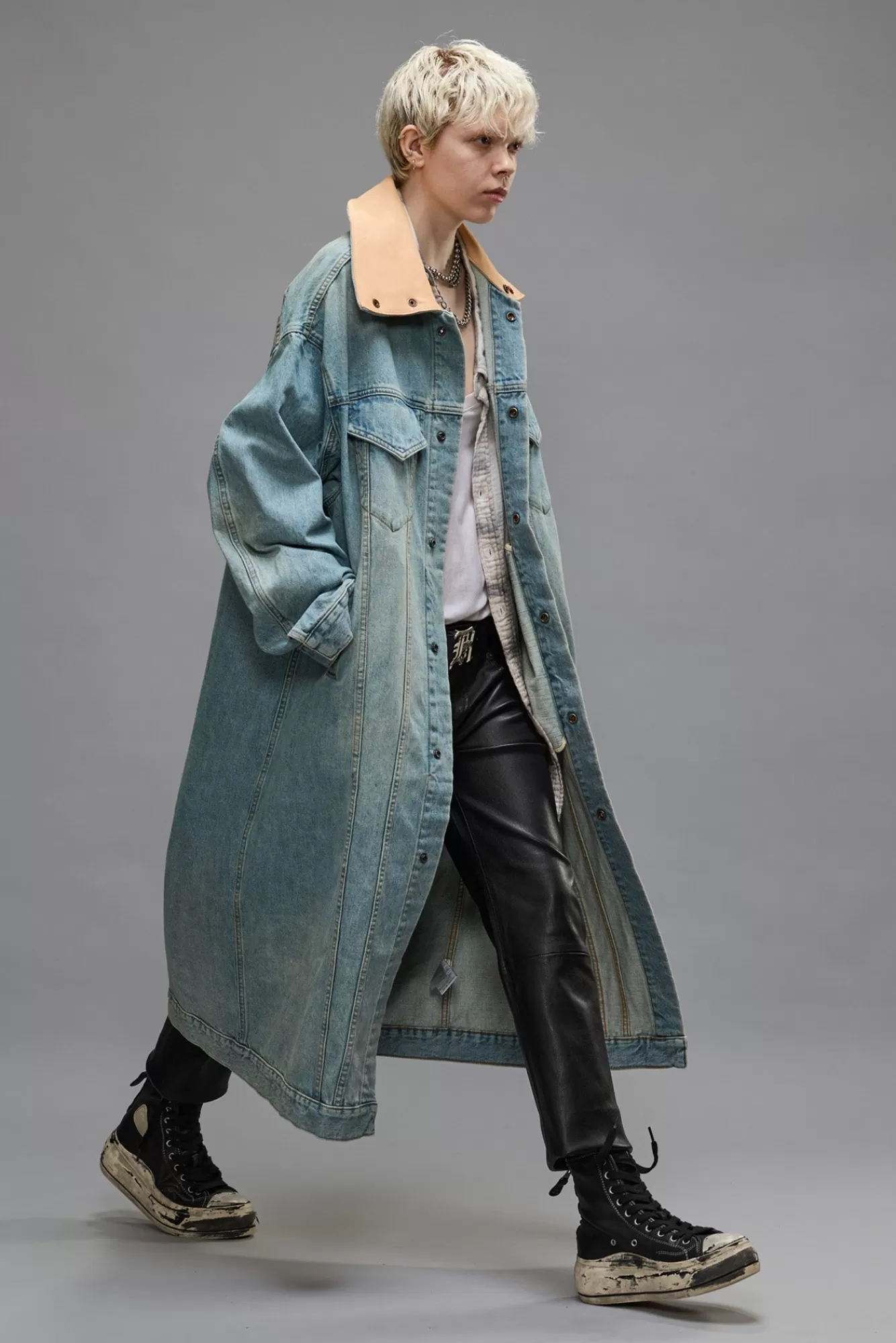 Jackets & Coats<R13 KAT TRUCKER COAT - CORBET BLUE