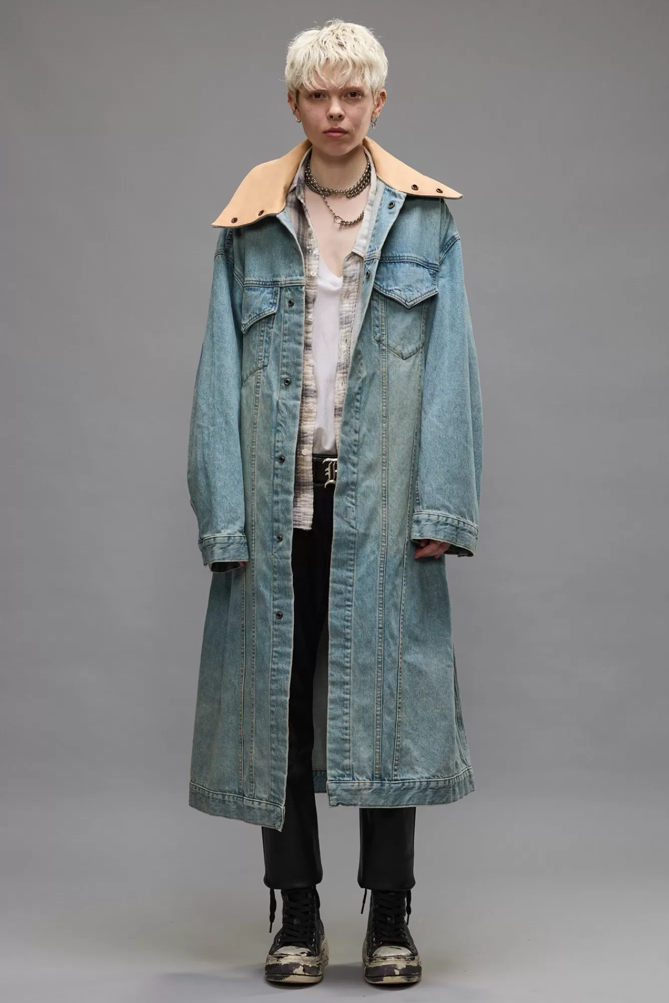 Jackets & Coats<R13 KAT TRUCKER COAT - CORBET BLUE