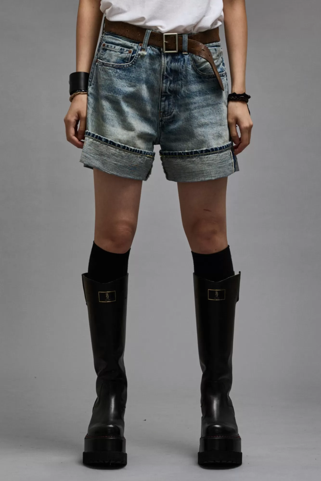 Shorts/Skirts<R13 NINA SHORT - VINTAGE FYYFF SELVEDGE