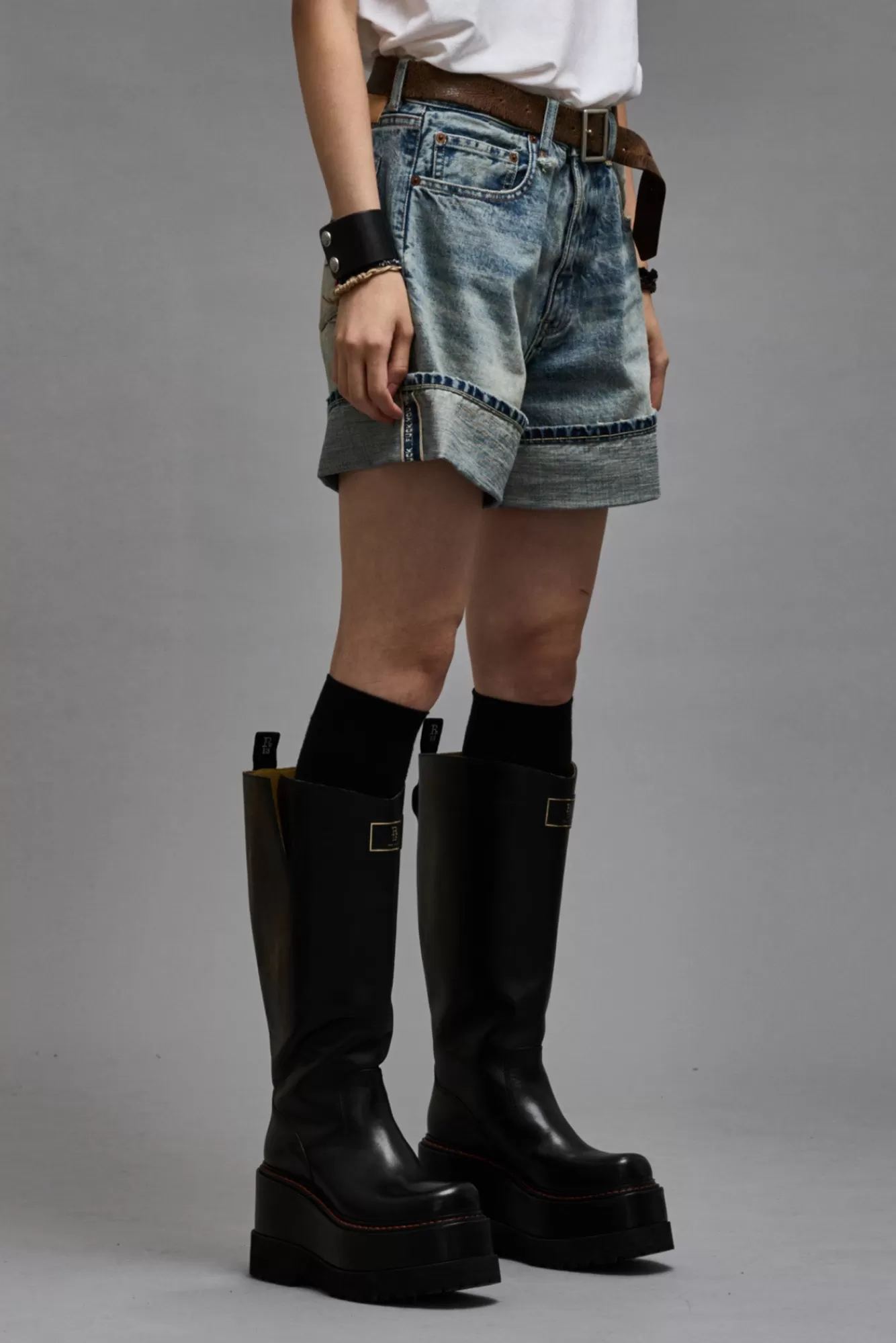 Shorts/Skirts<R13 NINA SHORT - VINTAGE FYYFF SELVEDGE