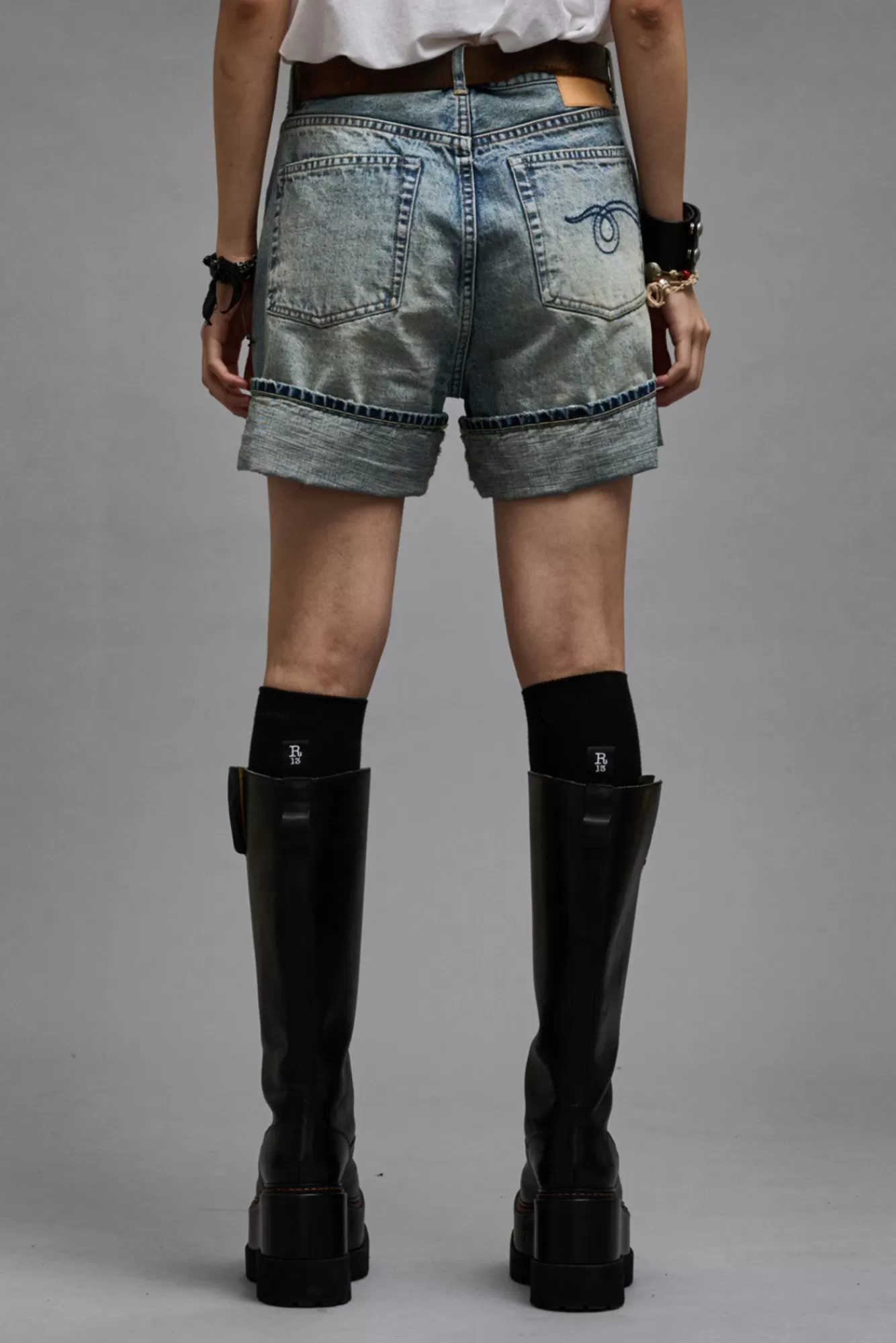 Shorts/Skirts<R13 NINA SHORT - VINTAGE FYYFF SELVEDGE