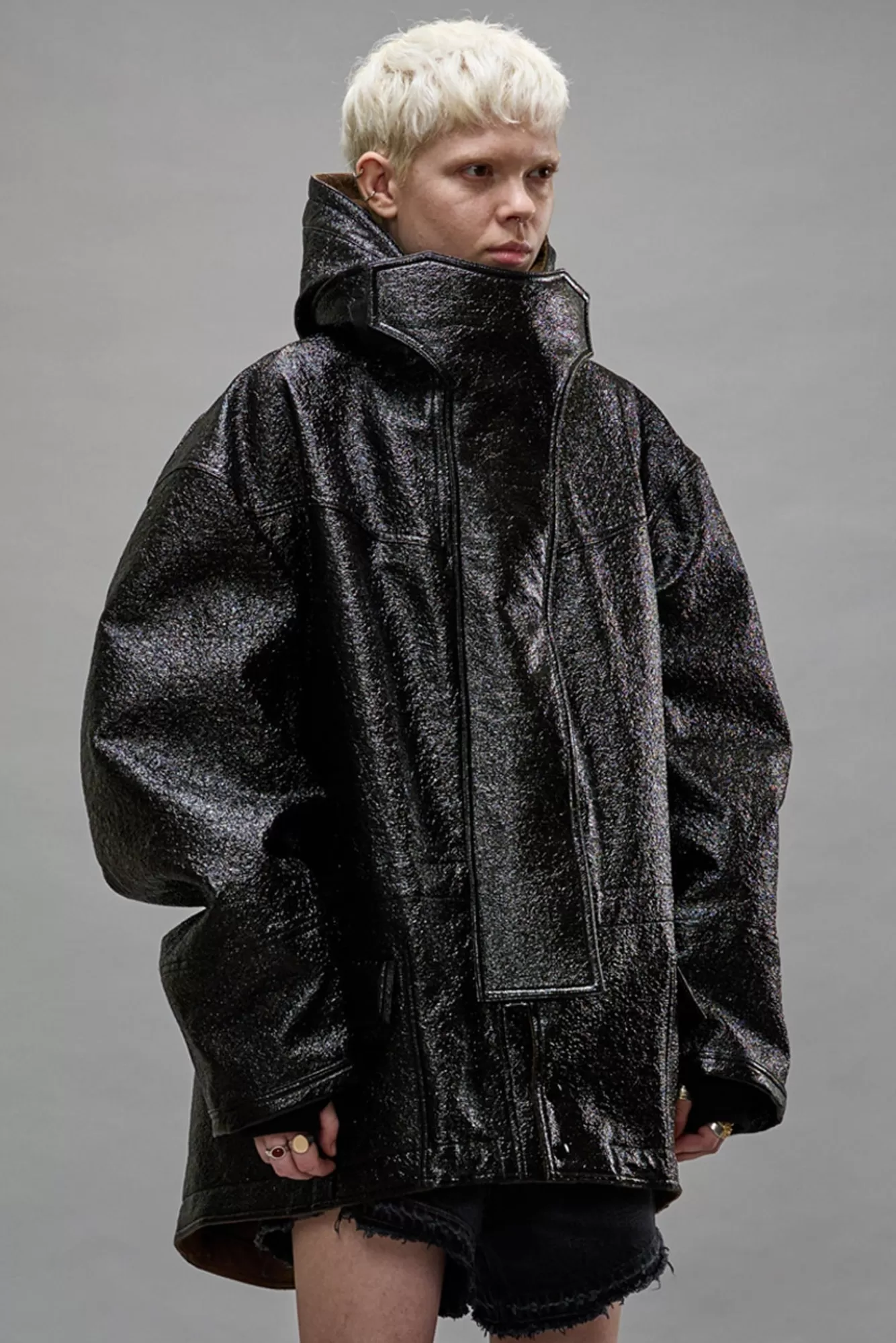 Jackets & Coats<R13 OVERSIZED PARKA - DARK SHINE