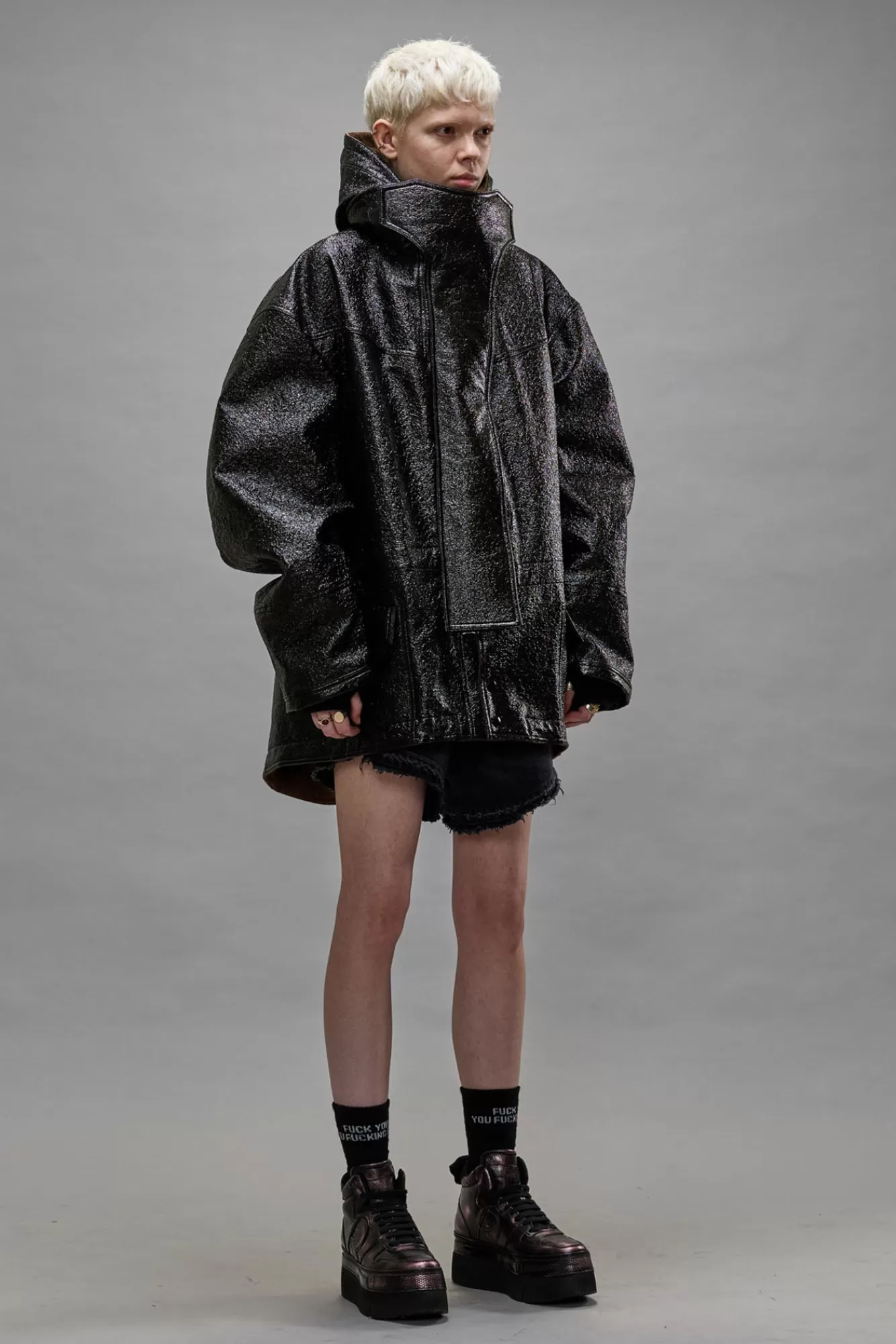 Jackets & Coats<R13 OVERSIZED PARKA - DARK SHINE