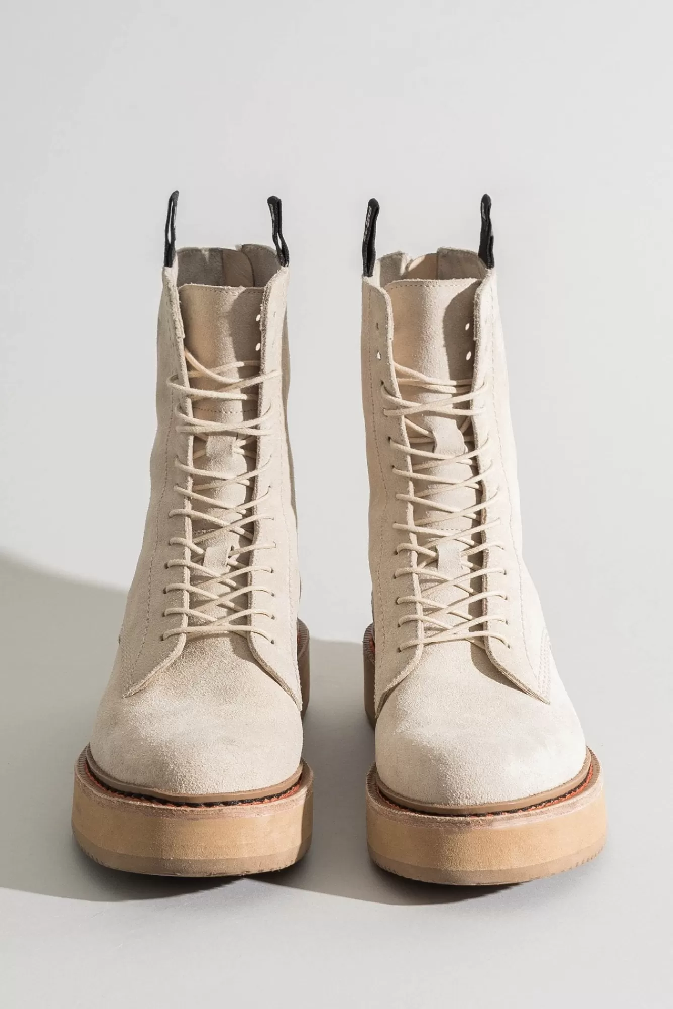 Boots<R13 SINGLE STACK BOOT - KHAKI SUEDE