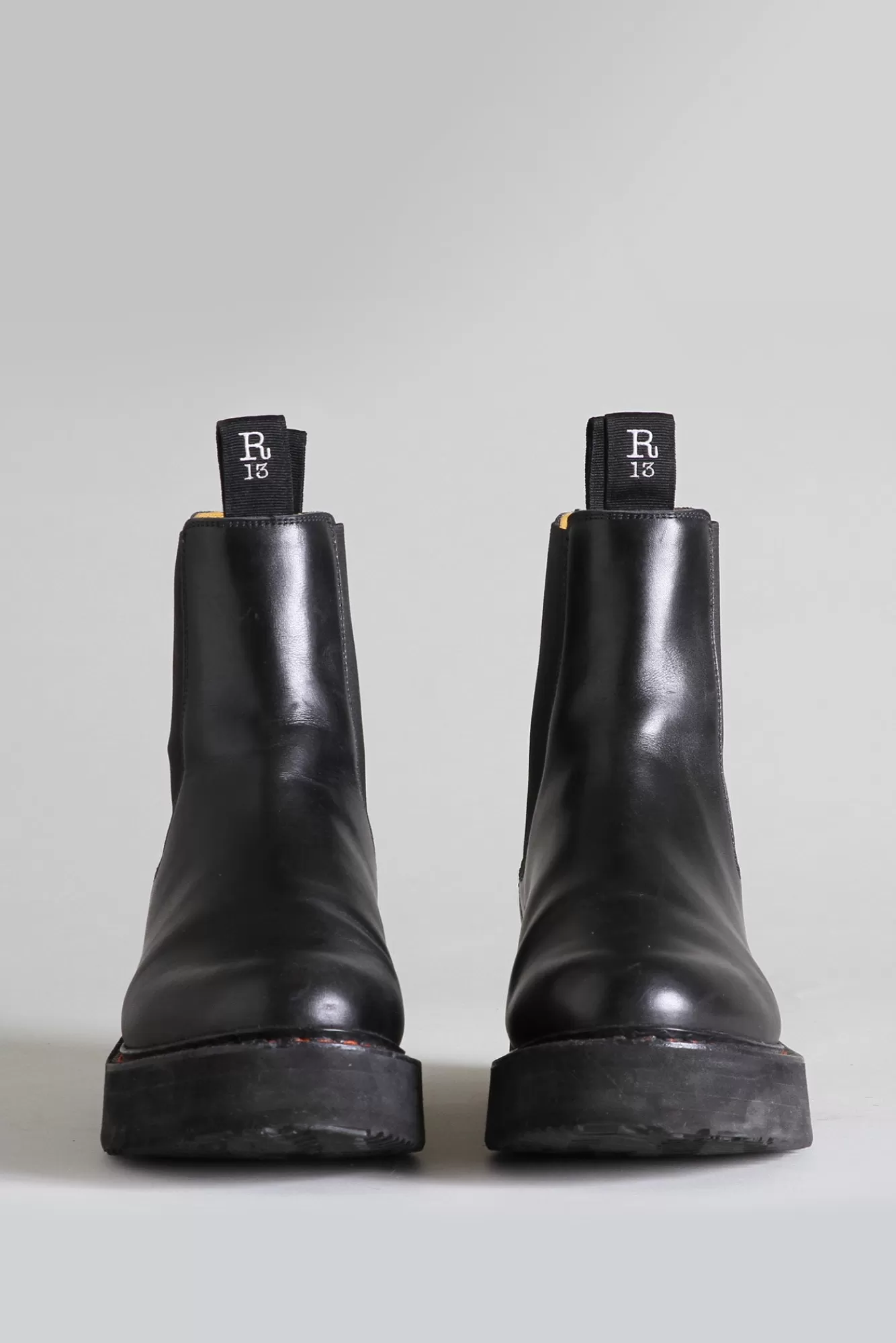 Boots<R13 SINGLE STACK CHELSEA BOOT - BLACK