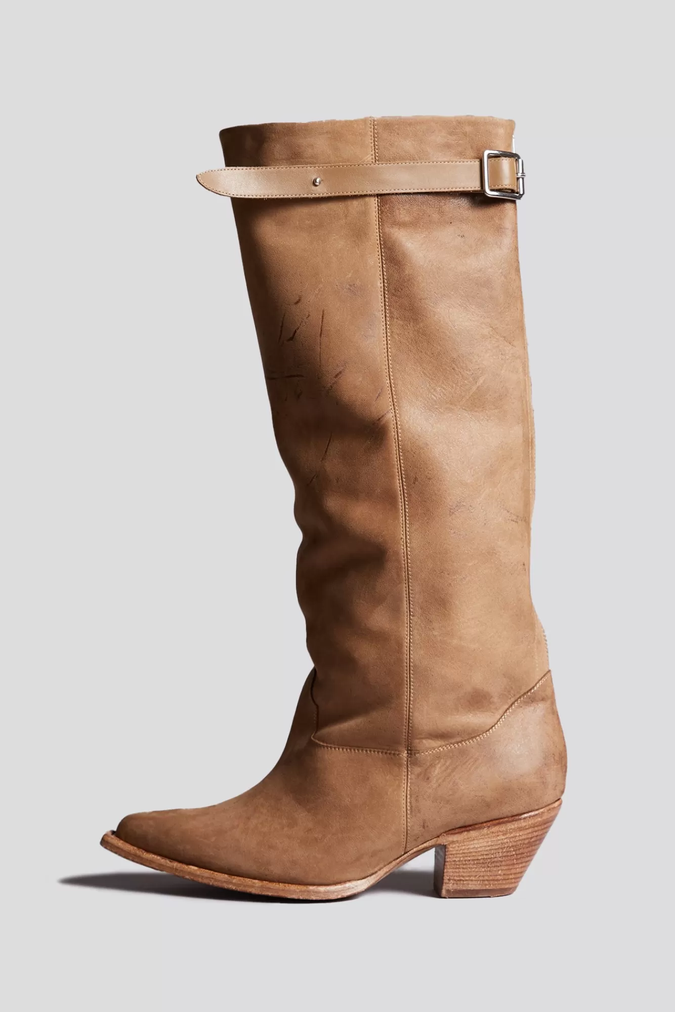 Cowboys | Boots<R13 SLOUCH COWBOY BOOT - LIGHT BROWN